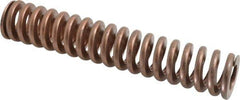 Associated Spring Raymond - 1-1/2" Hole Diam, 3/4" Rod Diam, 8" Free Length, Gold Die Spring - 1036.8 Lb Max Deflection, 2.4" Max Deflection, Heavy Duty, Chromium Alloy Steel - Exact Industrial Supply