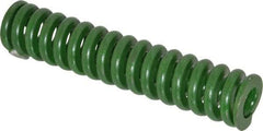 Associated Spring Raymond - 1-1/4" Hole Diam, 5/8" Rod Diam, 6" Free Length, Green Die Spring - 840 Lb Max Deflection, 1.5" Max Deflection, Extra Heavy Duty, Chromium Alloy Steel - Exact Industrial Supply
