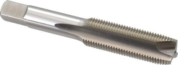 Hertel - 5/8-18 UNF, 3 Flute, Bright Finish, High Speed Steel Spiral Point Tap - Plug Chamfer, Right Hand Thread, 3-13/16" OAL, 1-13/16" Thread Length, 0.48" Shank Diam, 2B Class of Fit - Exact Industrial Supply