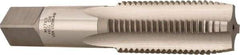 Hertel - M27x3.00 Metric Coarse 4 Flute Bright Finish High Speed Steel Straight Flute Standard Hand Tap - Plug, Right Hand Thread, 5-1/8" OAL, 2-1/2" Thread Length, D8 Limit, Oversize - Exact Industrial Supply