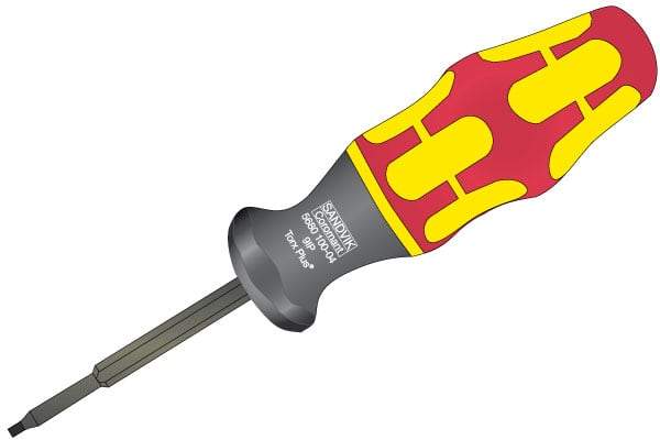 Sandvik Coromant - Torque Wrench for Indexable Tools - 5680 100 Toolholder Style Compatibility - Exact Industrial Supply