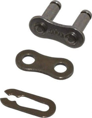 Morse - 3/8" Pitch, ANSI 35, Roller Chain Connecting Link - Chain No. 35 - Exact Industrial Supply