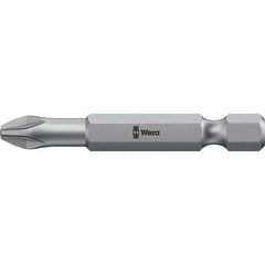 Wera - #1 Pozidriv Screwdriver Bit - 2" OAL - Exact Industrial Supply