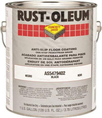 Rust-Oleum - 1 Gal Can Gloss Black Antislip Epoxy - 50 Sq Ft/Gal Coverage, <340 g/L VOC Content - Exact Industrial Supply