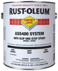 Rust-Oleum - 1 Gal Can Gloss Navy Gray Antislip Epoxy - 50 Sq Ft/Gal Coverage, <340 g/L VOC Content - Exact Industrial Supply