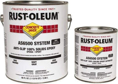 Rust-Oleum - 1 Gal Kit Gloss Navy Gray Antislip Epoxy - 25 to 35 Sq Ft/Gal Coverage, <50 g/L VOC Content - Exact Industrial Supply
