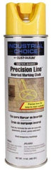 Rust-Oleum - 17 fl oz Yellow Marking Chalk - 500' to 530' Coverage at 1-1/4" Wide, Water-Based Formula - Exact Industrial Supply