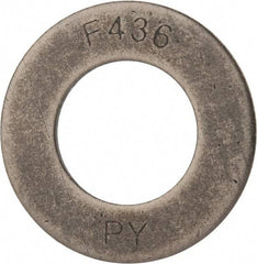 Value Collection - 1-1/2" Screw, Grade SAE 1035-1050 Steel Structural Flat Washer - 1-5/8" ID x 3" OD, Plain Finish - Exact Industrial Supply