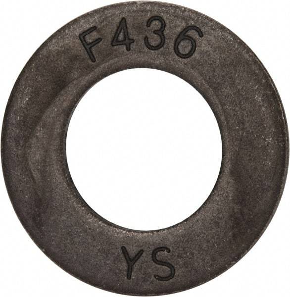 Value Collection - 7/8" Screw, Grade SAE 1035-1050 Steel Structural Flat Washer - 15/16" ID x 1-3/4" OD, Plain Finish - Exact Industrial Supply