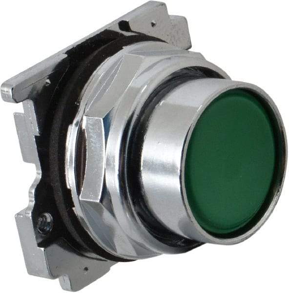 Eaton Cutler-Hammer - Flush Pushbutton Switch Operator - Green, Round Button, Nonilluminated - Exact Industrial Supply