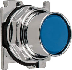 Eaton Cutler-Hammer - Flush Pushbutton Switch Operator - Blue, Round Button, Nonilluminated - Exact Industrial Supply