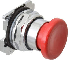 Eaton Cutler-Hammer - Extended Mushroom Head Pushbutton Switch Operator - Red, Round Button, Nonilluminated - Exact Industrial Supply