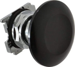 Eaton Cutler-Hammer - Extended Jumbo Mushroom Head Pushbutton Switch Operator - Black, Round Button, Nonilluminated - Exact Industrial Supply