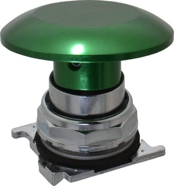 Eaton Cutler-Hammer - Extended Jumbo Mushroom Head Pushbutton Switch Operator - Green, Round Button, Nonilluminated - Exact Industrial Supply