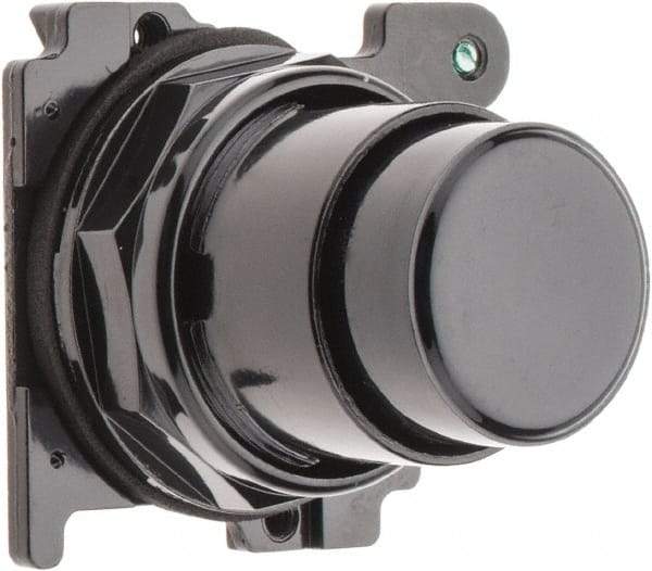 Eaton Cutler-Hammer - Extended Straight Pushbutton Switch Operator - Black, Round Button, Nonilluminated - Exact Industrial Supply