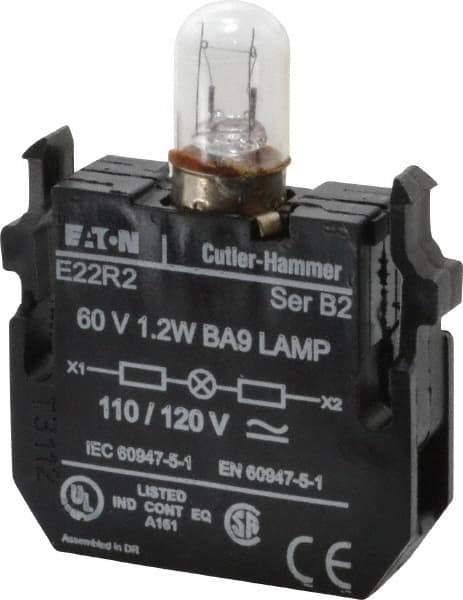Eaton Cutler-Hammer - 120 VAC/VDC Incandescent Indicating Light - Exact Industrial Supply