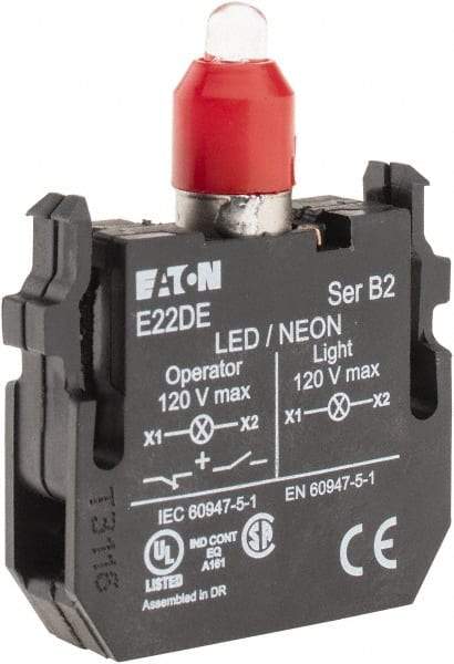 Eaton Cutler-Hammer - 24 VAC/VDC Red Lens LED Indicating Light - Exact Industrial Supply