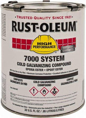 Rust-Oleum - 1 Qt Zinc Cold Galvanizing Compound - Comes in Pail - Exact Industrial Supply