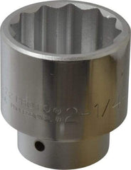 Proto - 2-1/4", 1" Drive, Standard Hand Socket - 12 Points, 3-13/16" OAL - Exact Industrial Supply