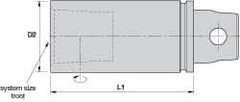 Kennametal - KM32, 2.756 Inch Long, Modular Tool Holding Extension - 1.26 Inch Body Diameter x 3.543 Inch Overall Length - Exact Industrial Supply