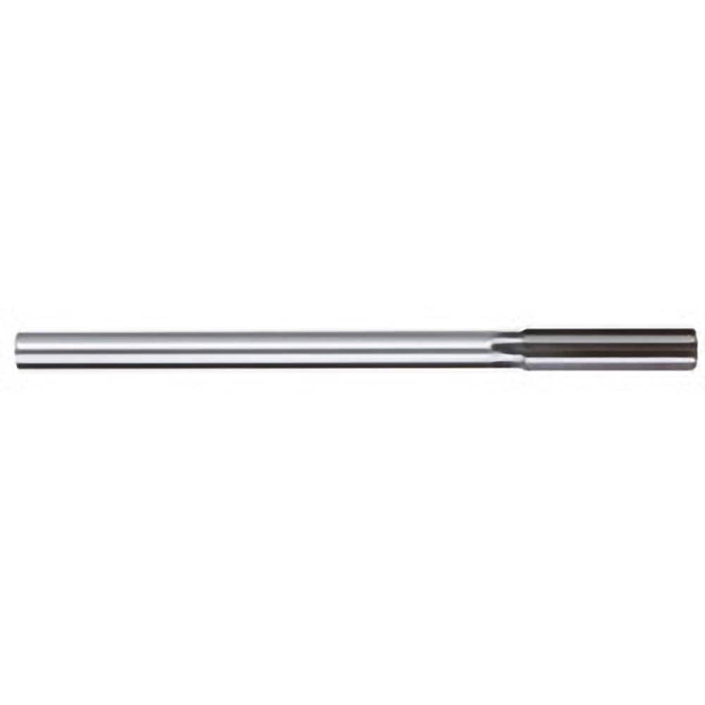 Chucking Reamer: 13/32″ Dia, 7″ OAL, 1-3/4″ Flute Length, Straight Shank, High Speed Steel 6 Flute