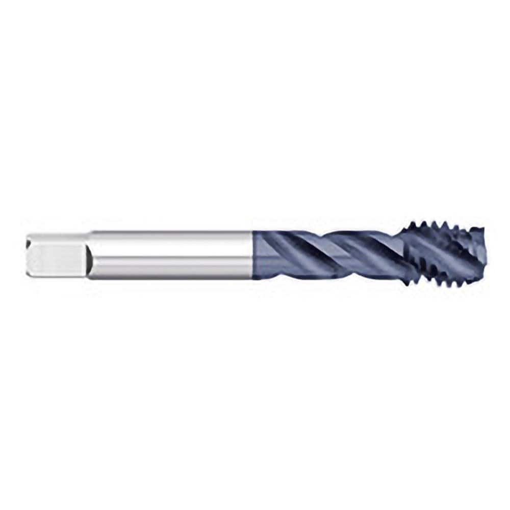 Titan USA - Spiral Flute Taps; Thread Size (mm): M4x0.70 ; Chamfer: Semi-Bottoming ; Class of Fit: 6H ; Thread Limit: D3 ; Number of Flutes: 3 ; Material: Powdered Metal - Exact Industrial Supply