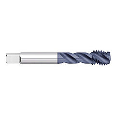 Titan USA - Spiral Flute Taps; Thread Size (Inch): 5/8-11 ; Chamfer: Semi-Bottoming ; Class of Fit: 2B/3B ; Thread Limit: H3 ; Number of Flutes: 4 ; Material: Powdered Metal - Exact Industrial Supply