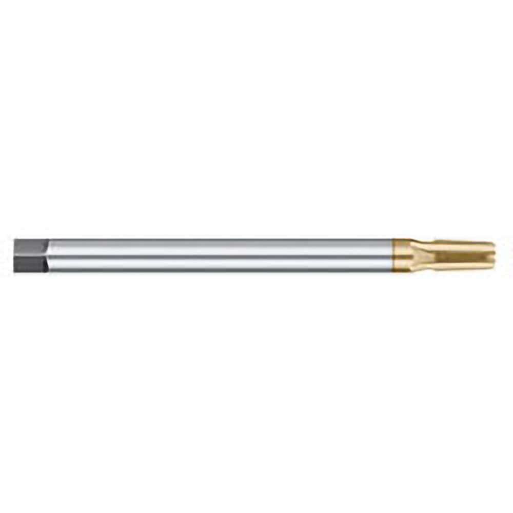 Titan USA - Extension Pipe Taps; Thread Size (Inch): 3/8-18 ; Thread Standard: NPT ; Material: High Speed Steel ; Finish/Coating: TiN ; Number of Flutes: 4 ; Thread Profile: Standard - Exact Industrial Supply