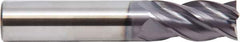 M.A. Ford - 1", 4 Flute, Solid Carbide, 0.06" Corner Radius End Mill - 4" OAL, 1-1/2" LOC - Exact Industrial Supply