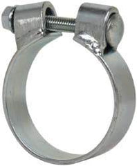 Made in USA - 2.92" ID, Steel Zinc Plated BCE Band Style Clamp - 0.12" Thick, 2-3/4" Hose - Exact Industrial Supply