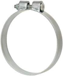 Made in USA - 6.17" ID, Steel Zinc Plated BCE Band Style Clamp - 0.12" Thick, 6" Hose - Exact Industrial Supply