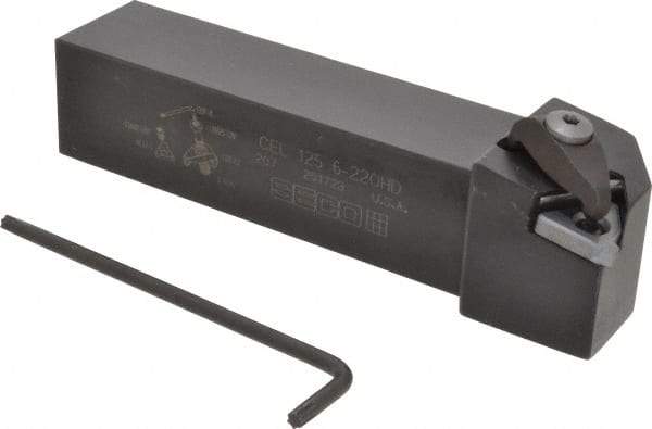 Seco - External Thread, Left Hand Cut, 1-1/4" Shank Width x 1-1/4" Shank Height Indexable Threading Toolholder - 6" OAL, 22EL Insert Compatibility, CE Toolholder, Series Snap Tap - Exact Industrial Supply