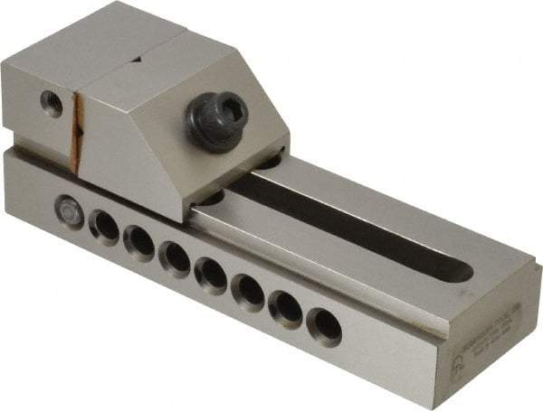 Suburban Tool - 2" Jaw Width, 3-1/4" Jaw Opening Capacity, 1" Jaw Height, Toolmaker's Vise - Flat Jaw, 0.0002" Parallelism, 0.0002" Squareness, 5-7/8" OAL x 2" OAW x 2" OAH - Exact Industrial Supply