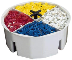 CLC - White Plastic Bucket Tool Organizer - 4" High - Exact Industrial Supply