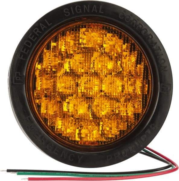 Federal Signal Emergency - 71 FPM, Grommet Mount Emergency Light Assembly - Amber - Exact Industrial Supply