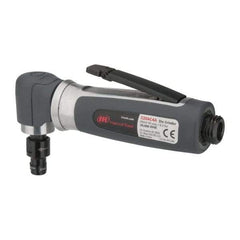 Ingersoll-Rand - 1/4" Collet, Angle Handle, Straight Air Die Grinder - 20,000 RPM, Rear Exhaust, 32 CFM, 0.3 hp, 620 kPa, 1/4 NPT - Exact Industrial Supply