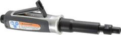 Ingersoll-Rand - 1/4" Collet, Straight Handle, Straight Air Die Grinder - 25,000 RPM, Rear Exhaust, 33 CFM, 0.3 hp, 620 kPa, 1/4 NPT - Exact Industrial Supply