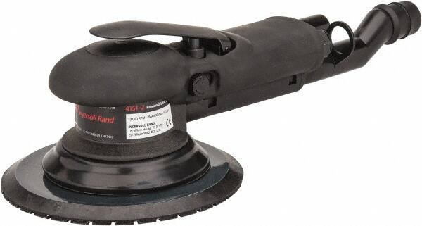 Ingersoll-Rand - 12,000 OPM, 15.5 CFM Air Consumption, Palm Air Orbital Sander - Round Pad, 1/4 NPT Inlet - Exact Industrial Supply