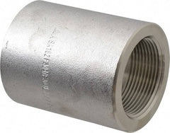 Merit Brass - 1-1/2" Grade 304/304L Stainless Steel Pipe Coupling - FNPT x FNPT End Connections, 3,000 psi - Exact Industrial Supply