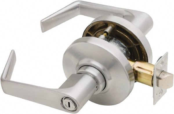 Schlage - Privacy Lever Lockset for 1-3/8 to 1-7/8" Thick Doors - Exact Industrial Supply