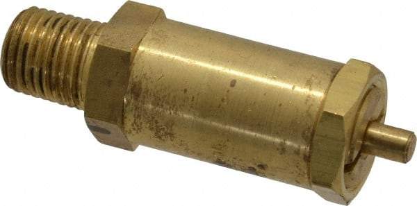 Kingston - 1/4" Inlet, Safety Relief Valve - 75 Max psi, Brass - Exact Industrial Supply