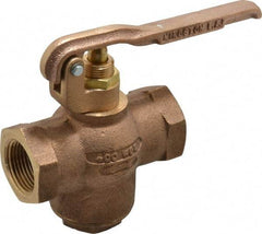 Kingston - 1" Pipe, 400 Max psi, Buna N Disc, Self Closing Control Valve - Squeeze Lever, FNPT x FNPT End Connections - Exact Industrial Supply
