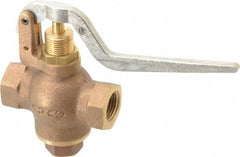 Kingston - 1/2" Pipe, 400 Max psi, Buna N Disc, Self Closing Control Valve - Balanced Valve Squeeze Lever, FNPT x FNPT End Connections - Exact Industrial Supply