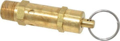 Kingston - 3/8" Inlet, ASME Safety Relief Valve - 150 Max psi, Brass - Exact Industrial Supply