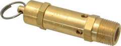 Kingston - 1/2" Inlet, ASME Safety Relief Valve - 150 Max psi, Brass - Exact Industrial Supply