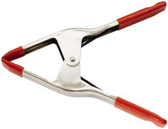 Bessey - 3" Jaw Opening Capacity, 3" Throat Depth, Spring Clamp - Steel Body, Vinyl Handle, Vinyl Tip, 9" OAL - Exact Industrial Supply