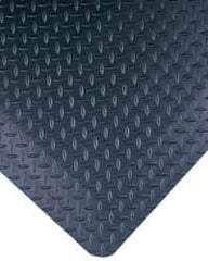 Wearwell - 10' Long x 3' Wide, Dry Environment, Anti-Fatigue Matting - Black, Vinyl with Nitrile Blend Base, Beveled on 4 Sides - Exact Industrial Supply