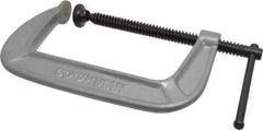 Wilton - Light-Duty 6" Max Opening, 3-1/4" Throat Depth, Ductile Iron Standard C-Clamp - 1,400 Lb Capacity, 0" Min Opening, Standard Throat Depth - Exact Industrial Supply