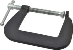 Wilton - Light-Duty 2-1/2" Max Opening, 2-1/2" Throat Depth, Forged Steel Standard C-Clamp - 850 Lb Capacity, 0" Min Opening, Standard Throat Depth, Steel Screw - Exact Industrial Supply