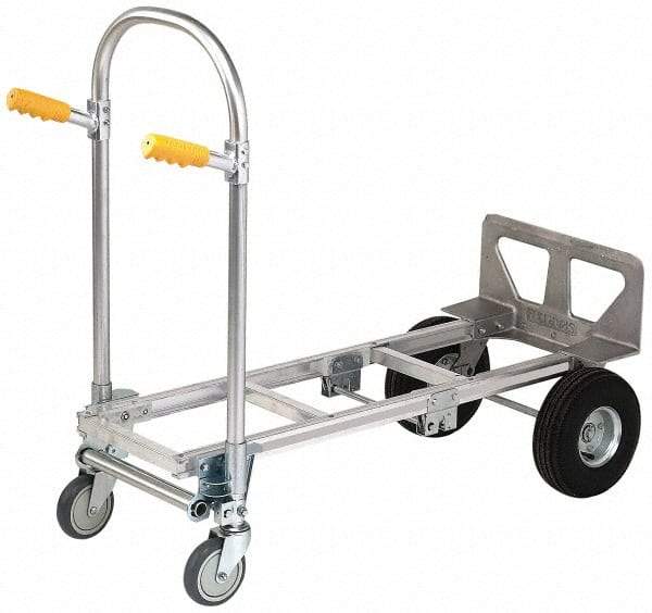 Value Collection - 51-3/4" OAH Hand Truck - Dual Grip/Loop Handle, Aluminum - Exact Industrial Supply